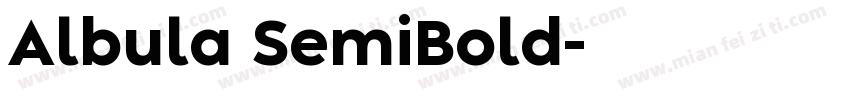 Albula SemiBold字体转换